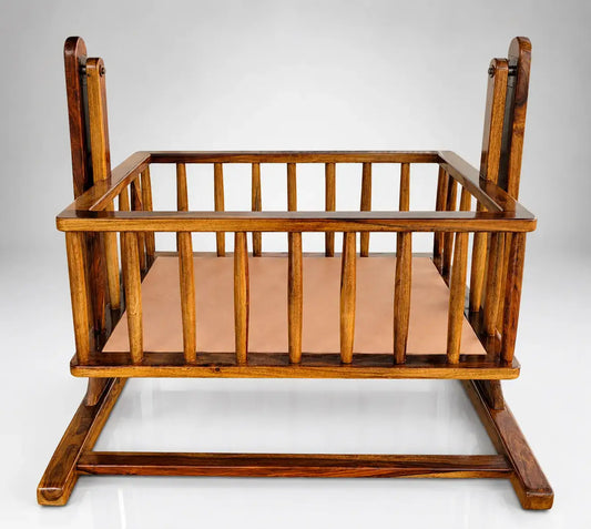 Bambi Sheesham Wooden Cradle/Crib