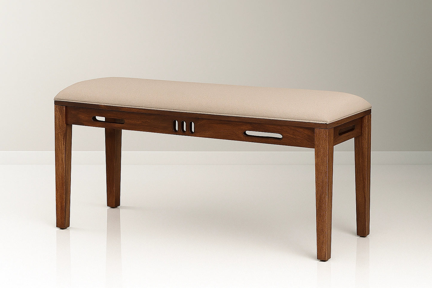 Grandeur Wooden Dining Table 6 Seater Set With Bench and cushions