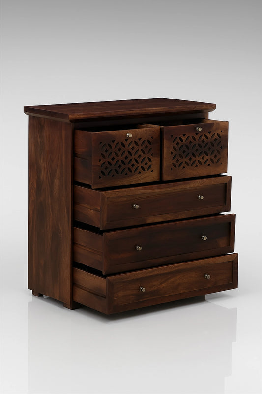 Roots Wooden Chest Of Drawers