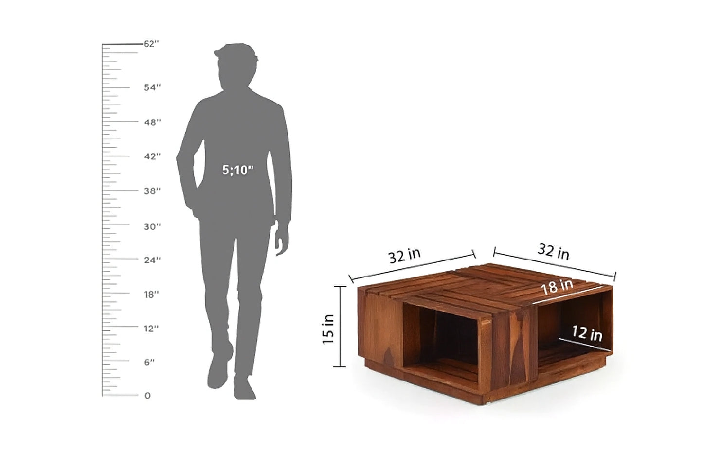 Aryvara Wooden Center Table