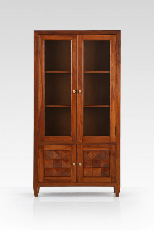 Magadha Wooden Bookshelf 2 Door