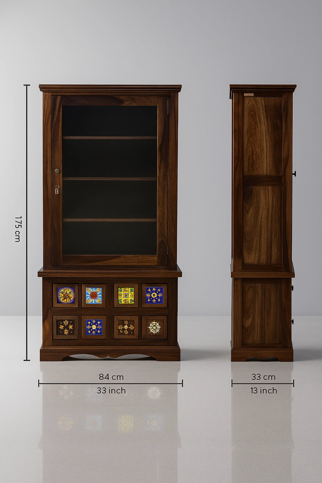 Casa Contemporary Sheesham Wood Bookshelf