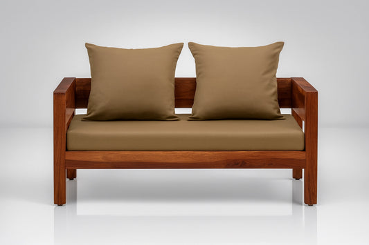 Casa Sheesham Wooden 2 Seater Sofa