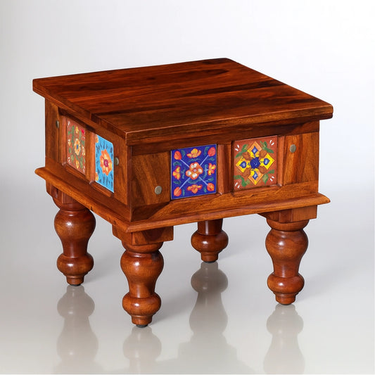 Casa Sheesham Wood Bed Side Table
