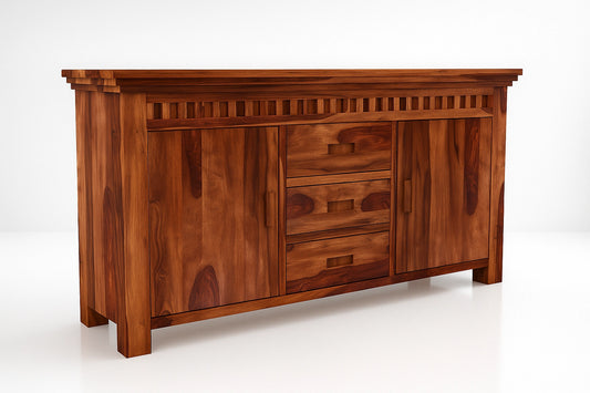Adolf Sheesham Wooden Sideboard and Cabinet