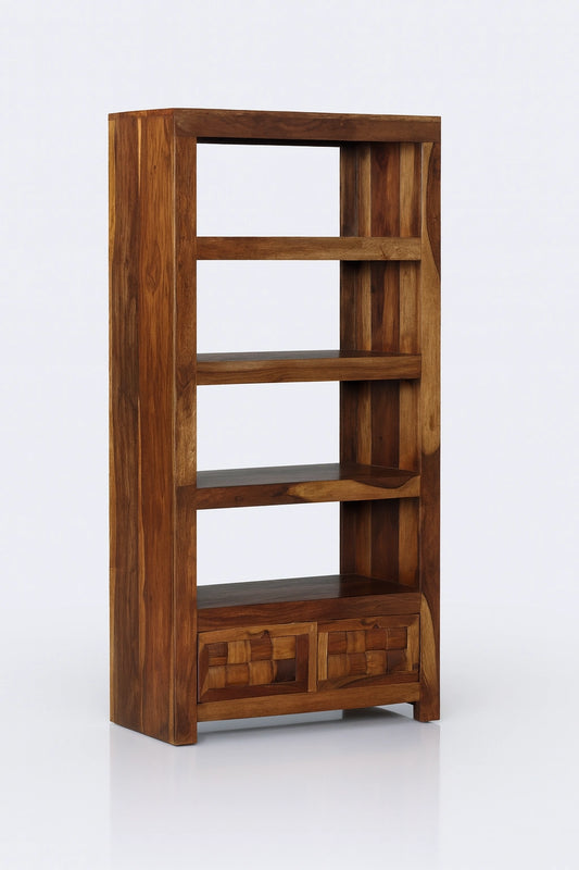 Niwar Solid Wooden Bookshelf