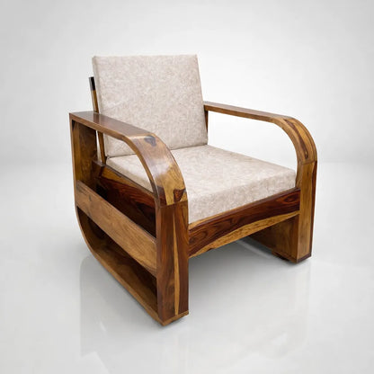 Param Traditional Sheesham Wood 5 Seater Sofa Set