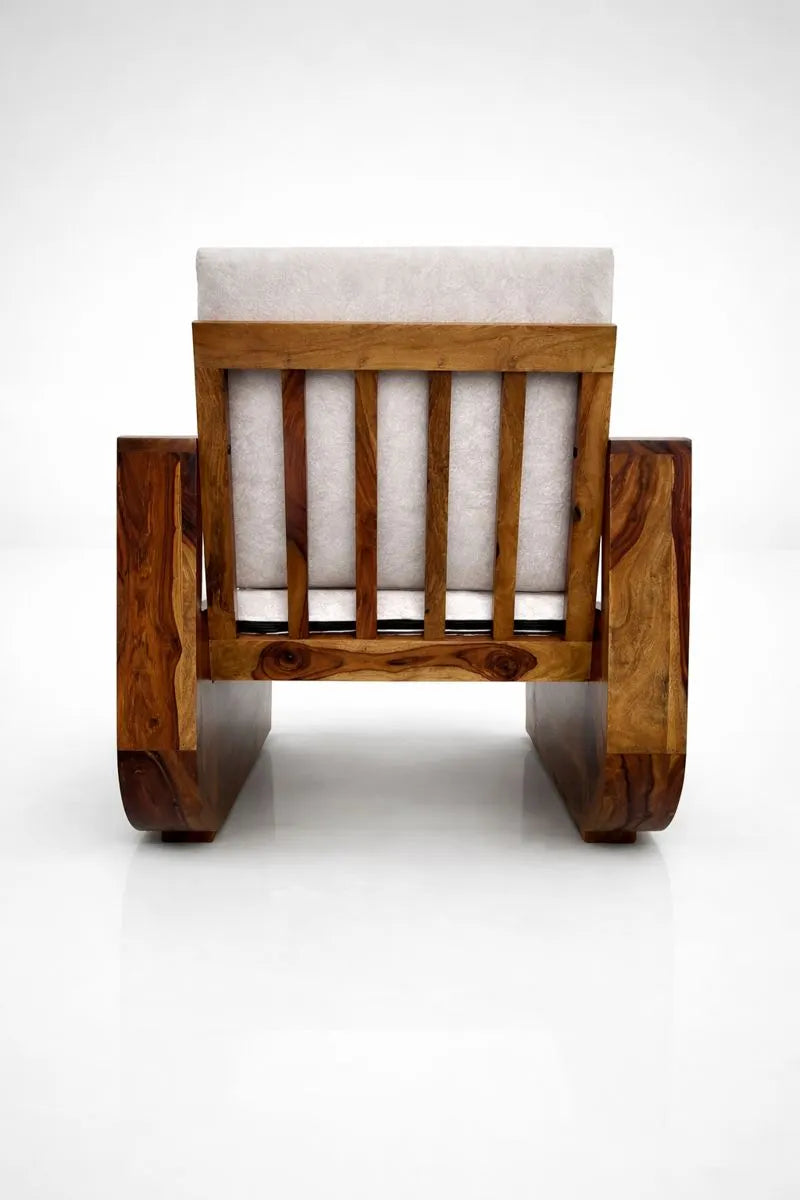 Param Traditional Sheesham Wood 5 Seater Sofa Set