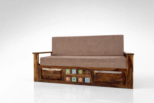 Casa Sheesham Wooden Sofa Bed