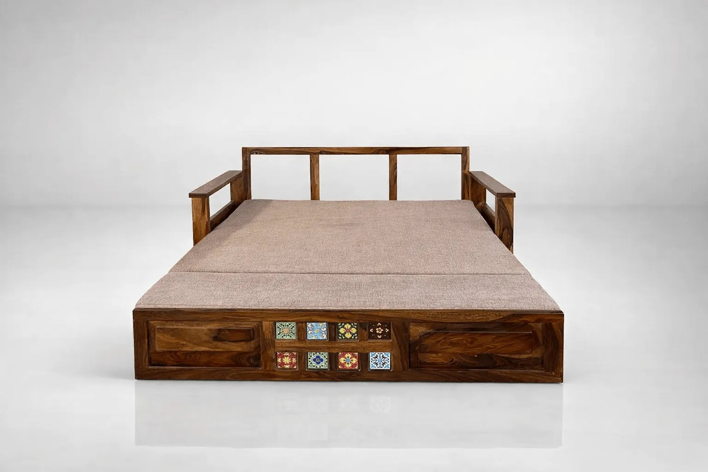 Casa Sheesham Wooden Sofa Bed