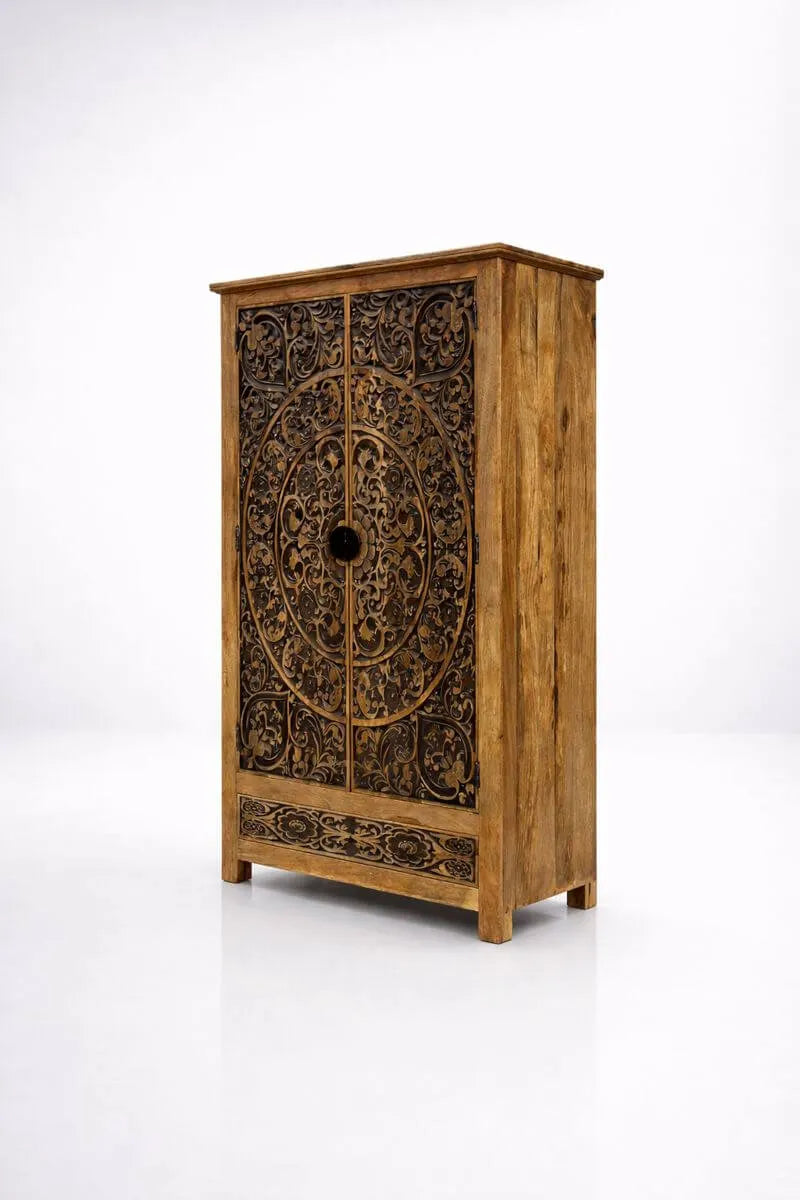 Ira Wardrobe 2 Door Mango Wood