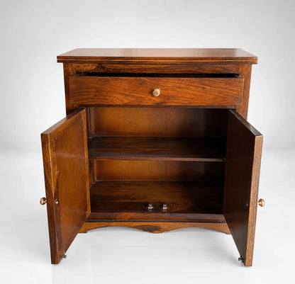 Casa Solid Wood Sheesham Cabinet With Drawer