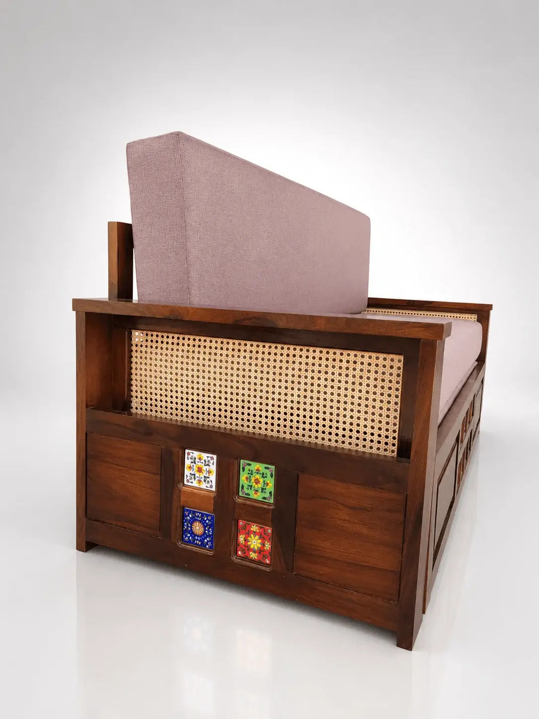 Siya Casa Solid Wood Sheesham Sofa Bed