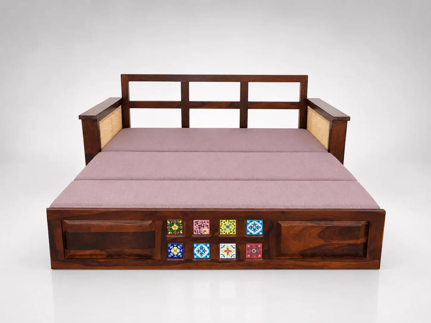 Siya Casa Solid Wood Sheesham Sofa Bed