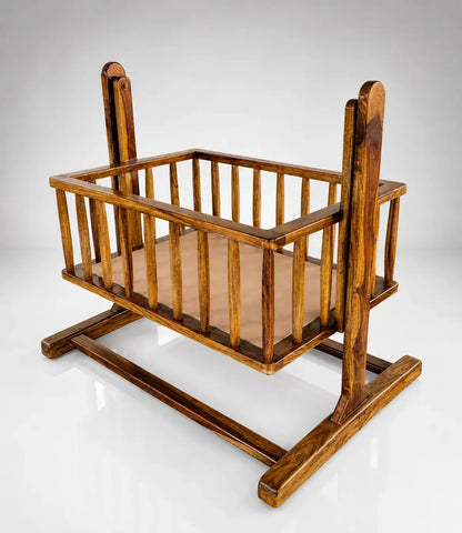 Bambi Sheesham Wooden Cradle/Crib