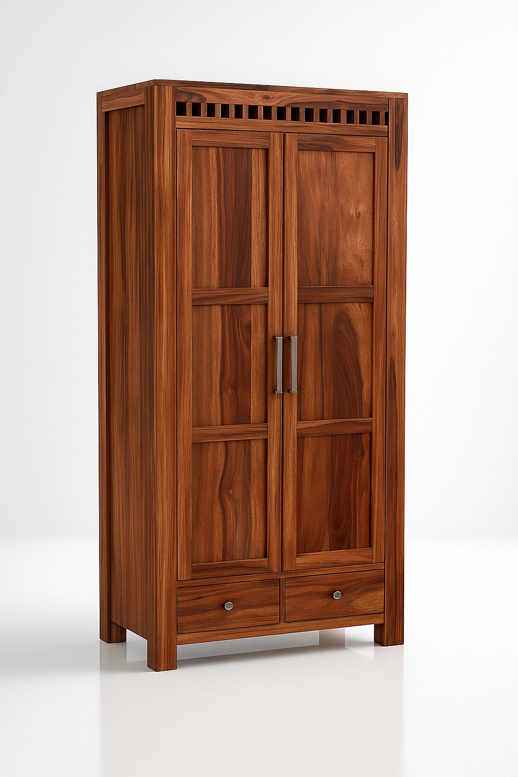 Adolf Wooden 2 Door Multi-Utility Wardrobe