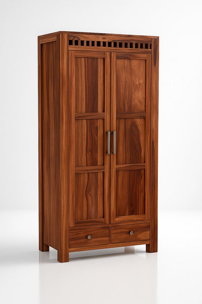 Adolf Wooden 2 Door Multi-Utility Wardrobe
