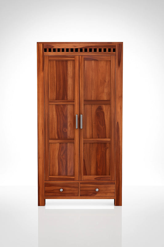 Adolf Wooden 2 Door Multi-Utility Wardrobe