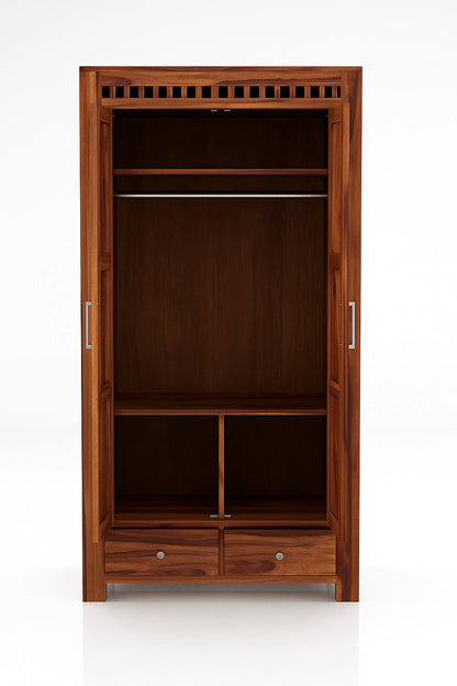 Adolf Wooden 2 Door Multi-Utility Wardrobe