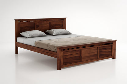 Adolf Sheesham Wooden King Bed without Storage