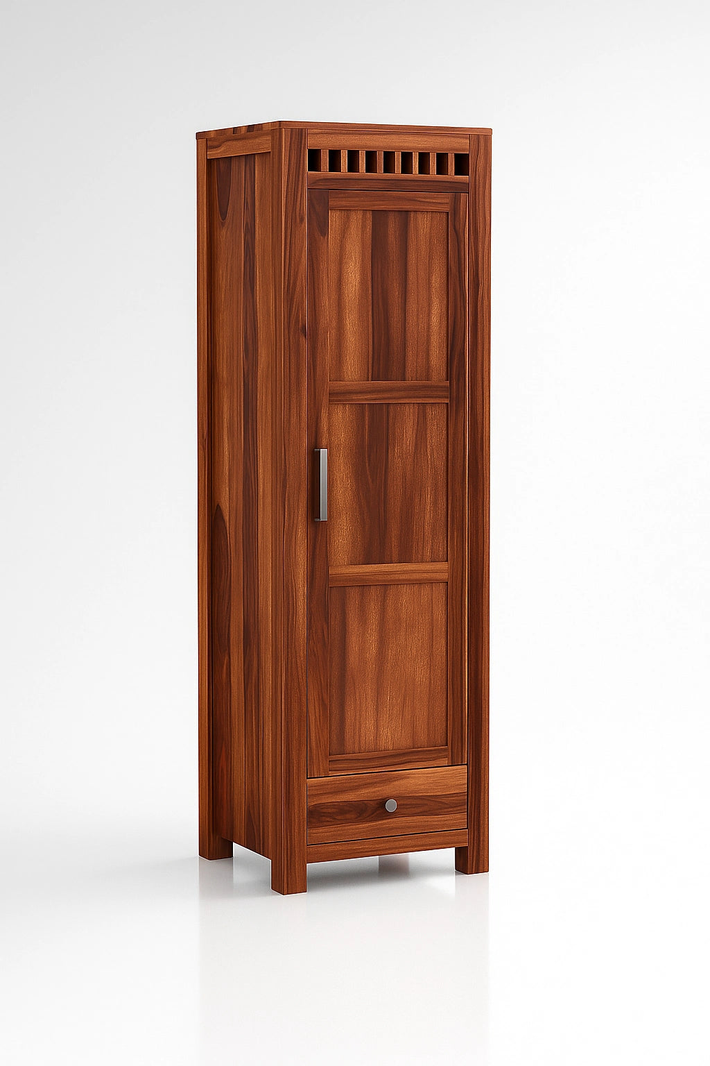 Adolf Wooden 1 Door Multi-Utility Wardrobe