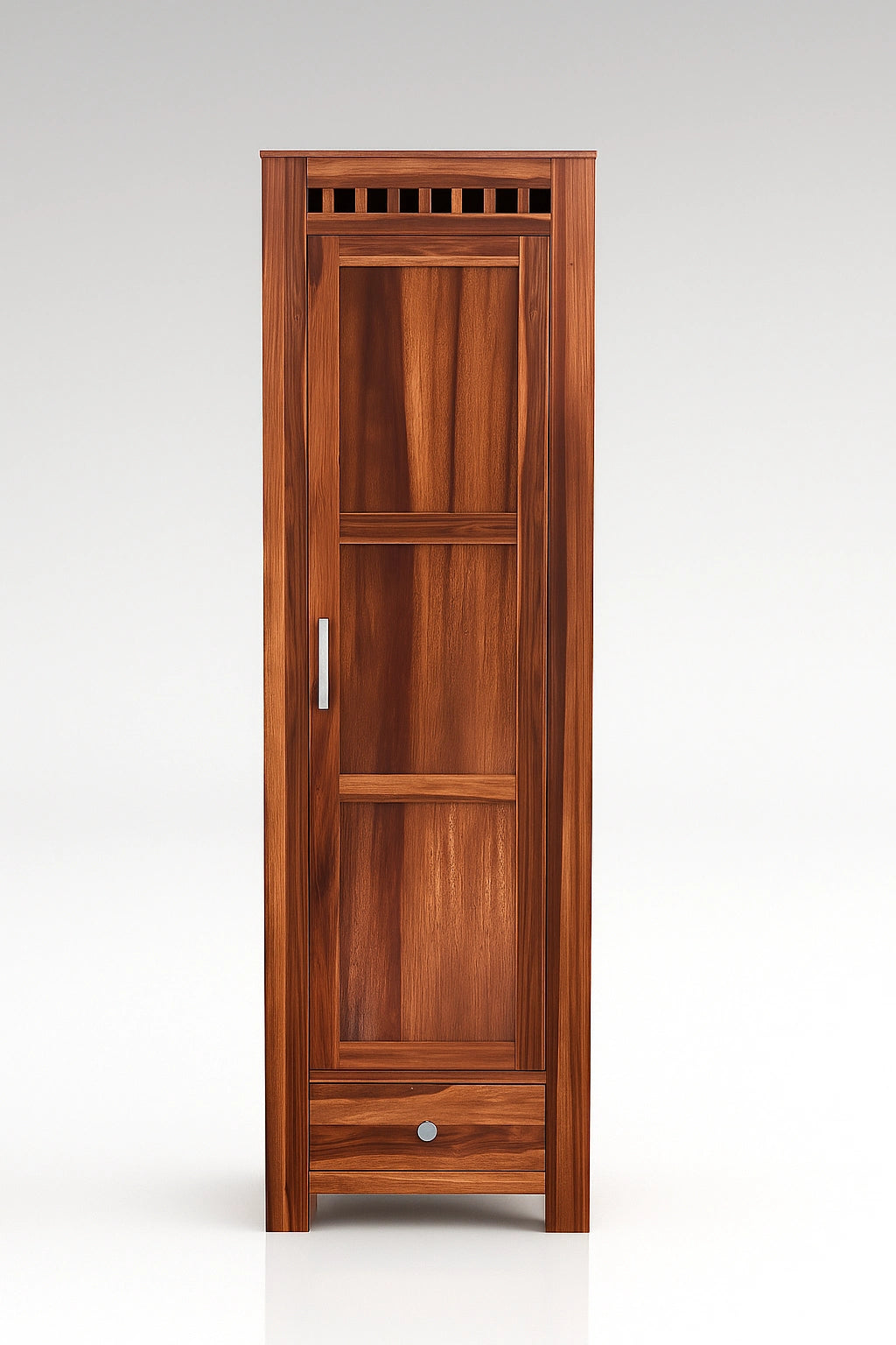Adolf Wooden 1 Door Multi-Utility Wardrobe