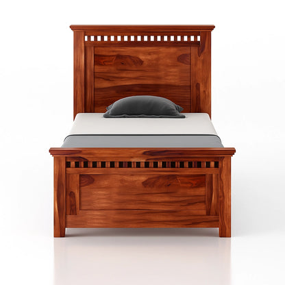 Adolf Wooden Single Bed without storage