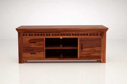 Adolf Wooden Tv Unit with Open & Close Storage