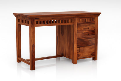 Adolf Study Table with Pull Out Drawers and Cabinet