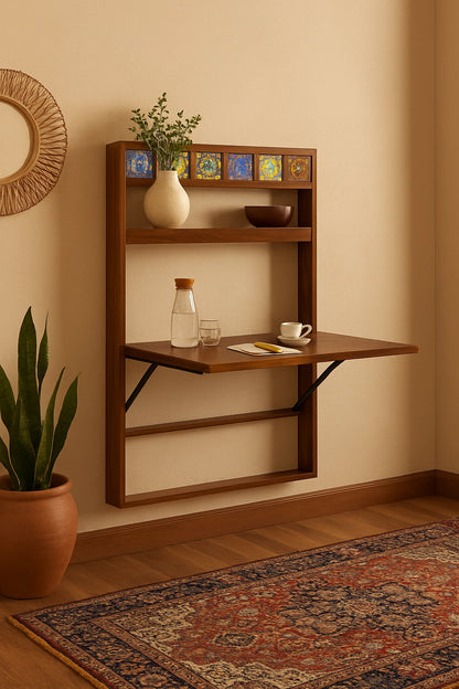 Casa Sheesham Wood 4 Seater Foldable Dining Table