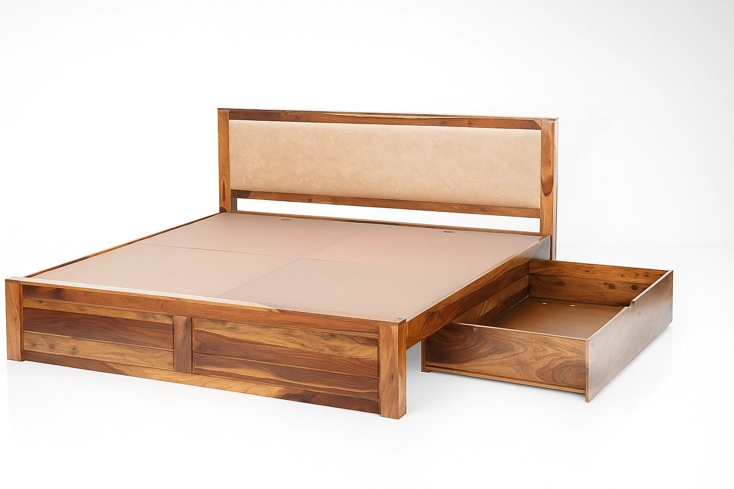 Antara Wooden King Double Bed