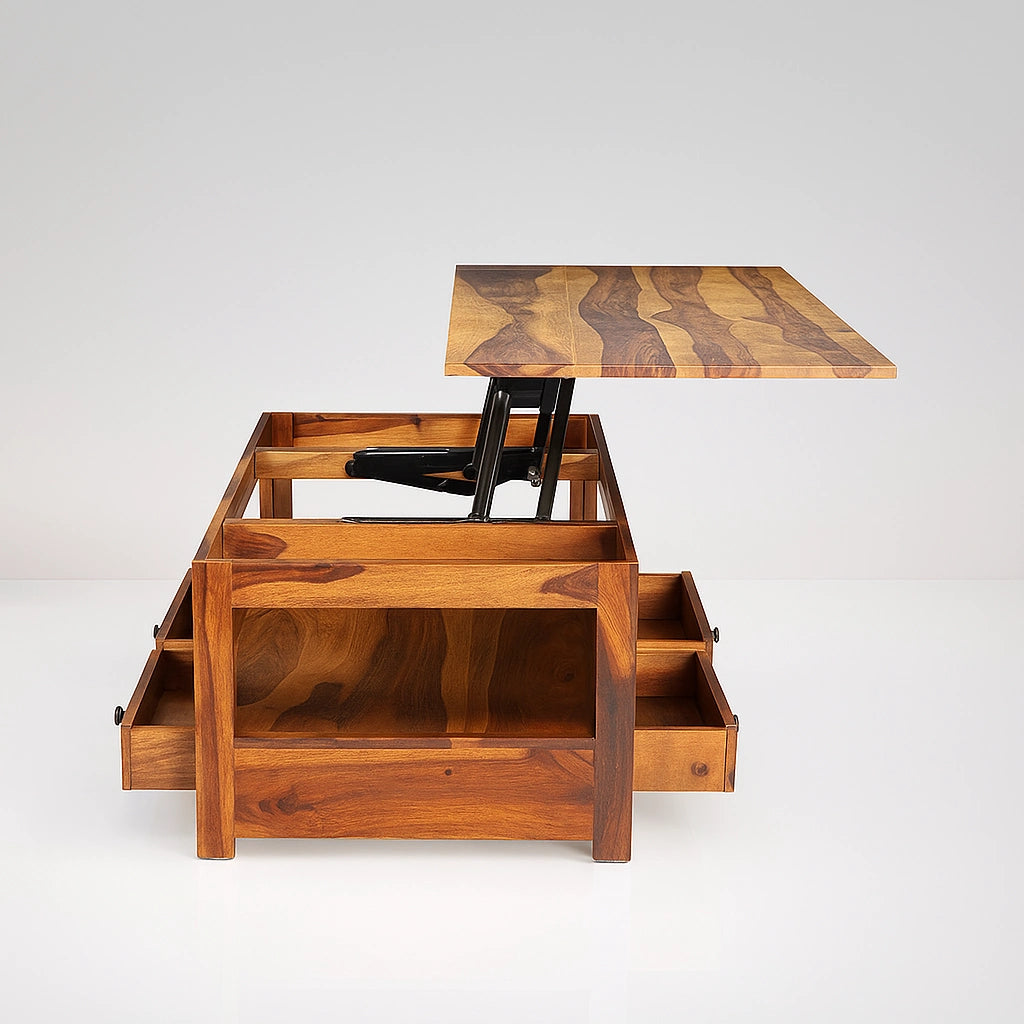Nivasa Wooden Lift Top Coffee Table