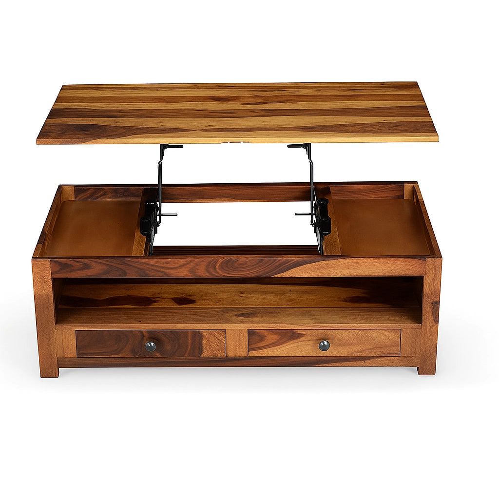 Nivasa Wooden Lift Top Coffee Table