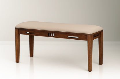 Grandeur Wooden Dining Table 6 Seater Set With Bench and cushions