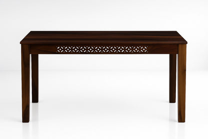 Roots Wooden Dining Table 6 Seater Set with cushions