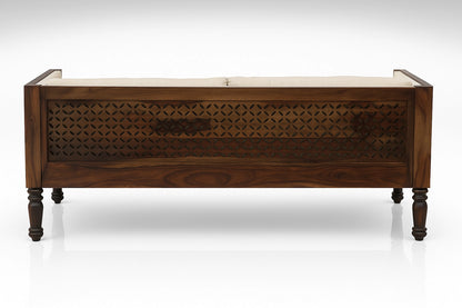 Roots Sheesham Wooden 3 Seater Sofa