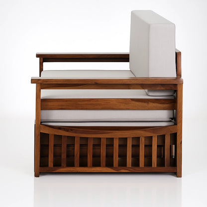 Magadha Wooden Sofa Bed with Storage