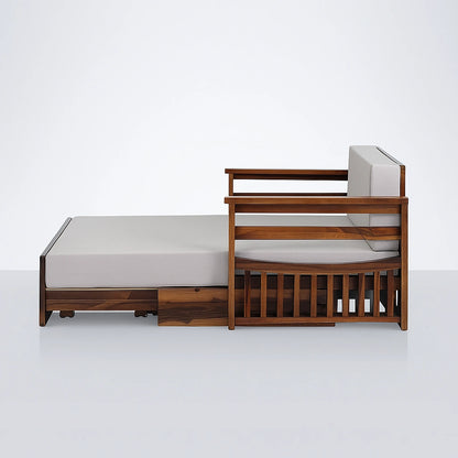 Magadha Wooden Sofa Bed with Storage