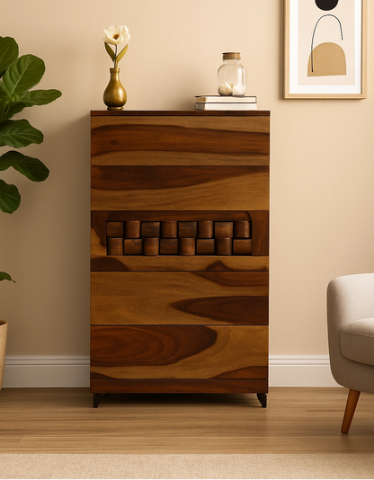 Niwar Solid Wooden Chest Of Drawers