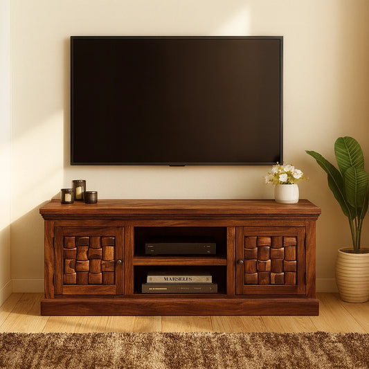 Niwar Solid Wooden Tv Unit