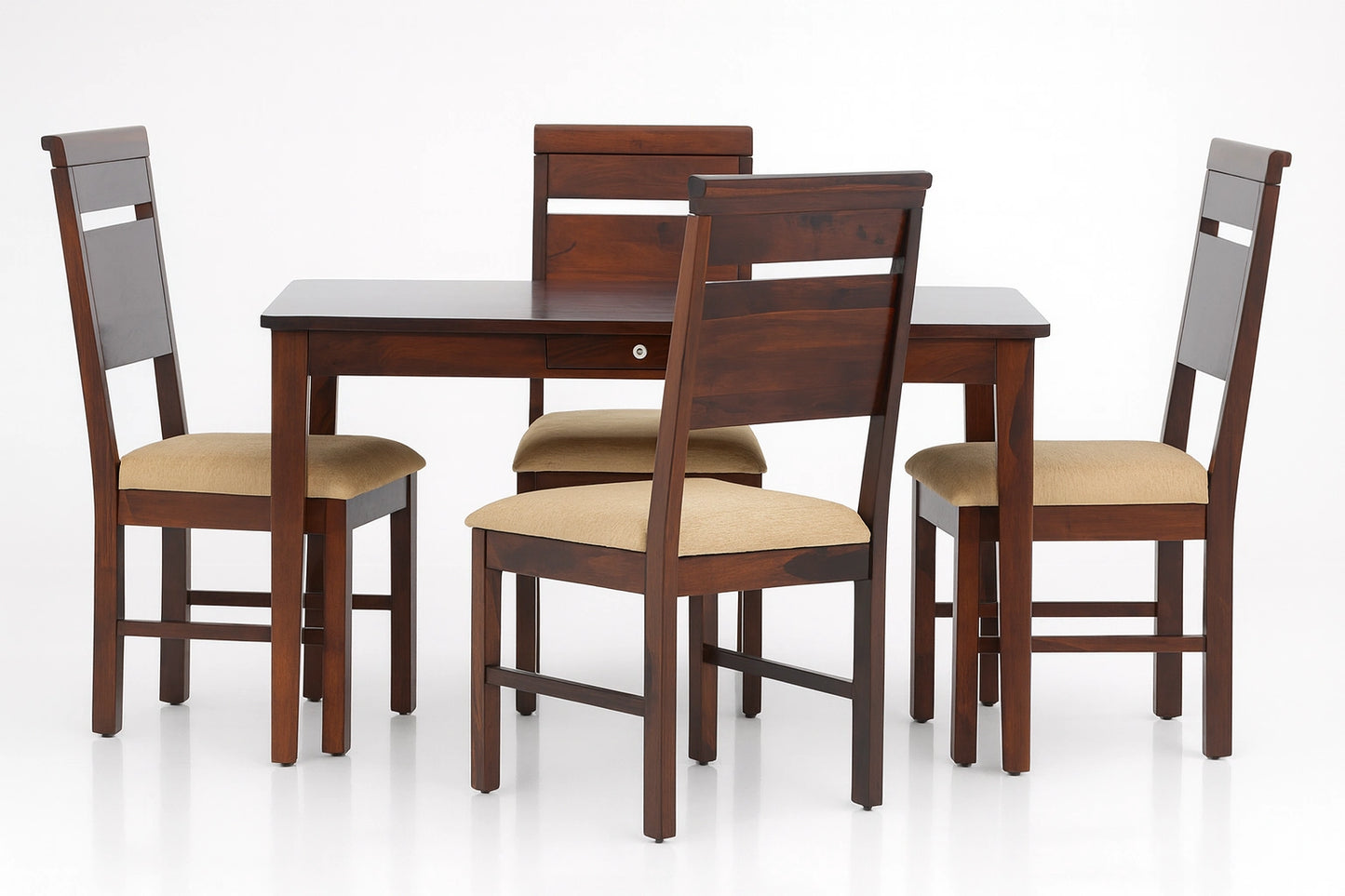 Aryvara Sheesham Wood Dining Table 4 Seater Set