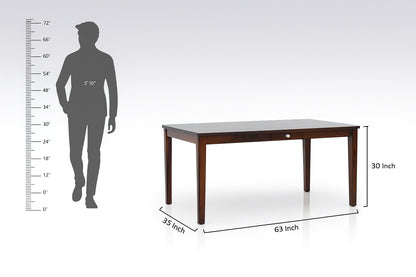 Aryvara Wooden Dining Table 6 Seater Set
