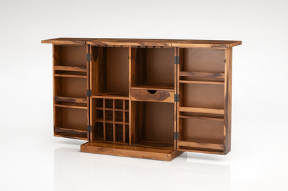 Magadha Wooden Expandable Bar Cabinet