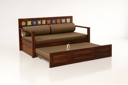 Casa Sheesham Wood Sofa Bed