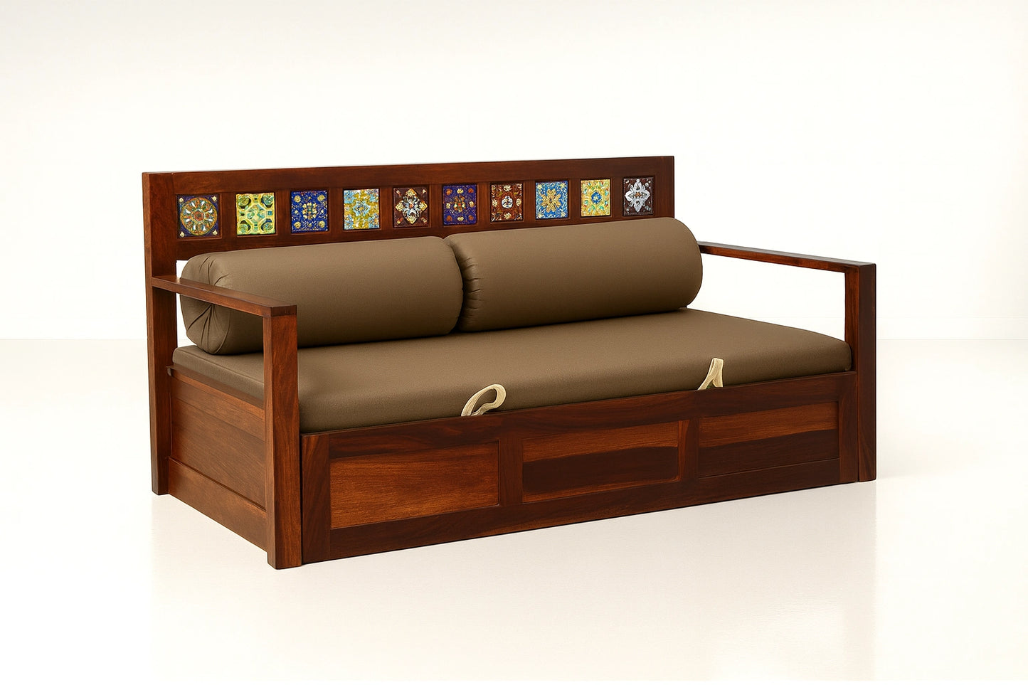 Casa Sheesham Wood Sofa Bed
