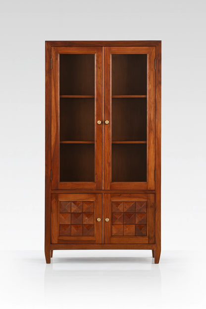 Magadha Wooden Bookshelf 2 Door