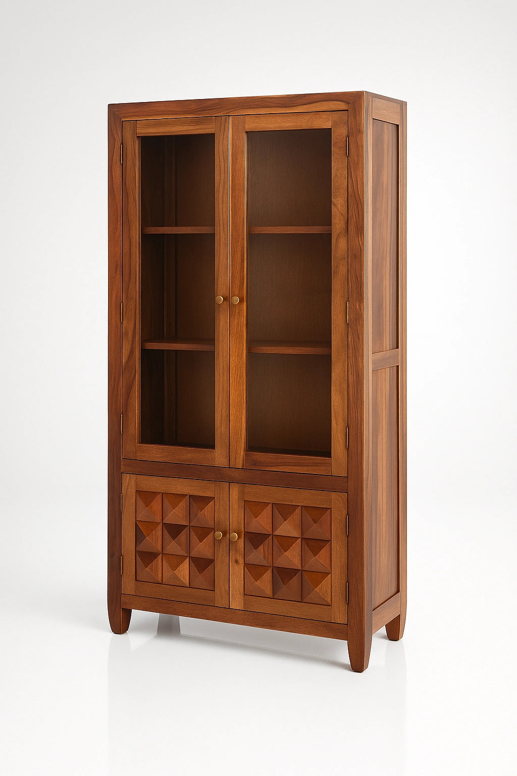 Magadha Wooden Bookshelf 2 Door