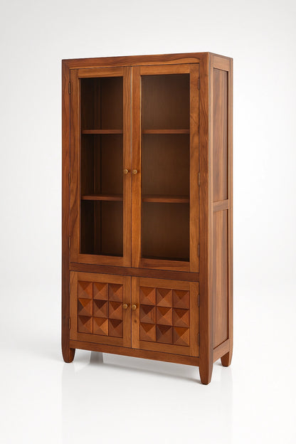 Magadha Wooden Bookshelf 2 Door