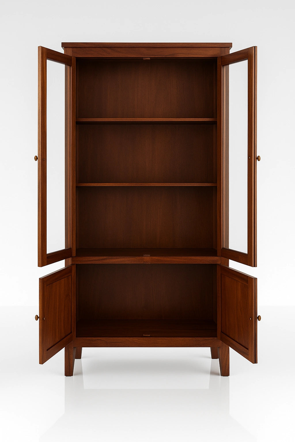 Magadha Wooden Bookshelf 2 Door