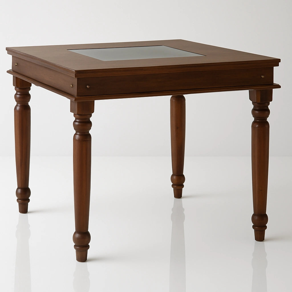 Casa Wooden Dining Table 4 Seater Set